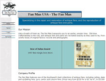 Tablet Screenshot of fanmanusa.com